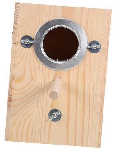 Housoutil Hanging Bird Nesting Box Parakeet Nest Box Wooden Bird House for Parakeets