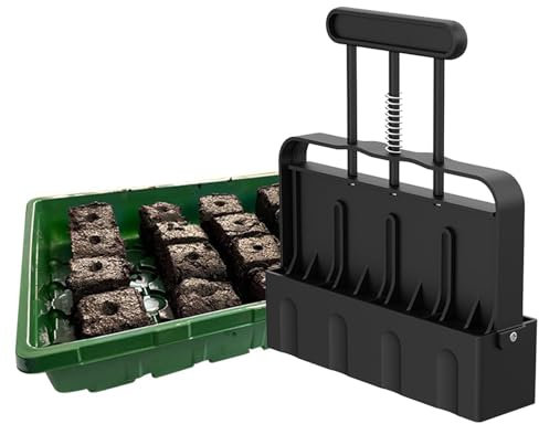 Manueller Bodenblockierer Mikro Bodenblockierer Kit, Manuelle Clod Makers Bodenblocker, Seed Startblock Hersteller, Samen Startblockmacher Mit Rutschfestem Griff Und 4 Zel len