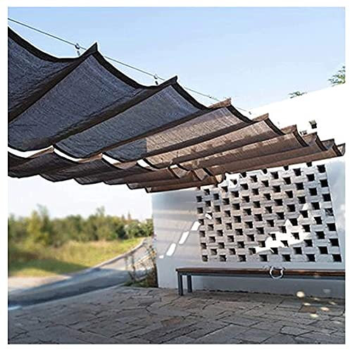 Tenda da Sole Avvolgibile Copertura ombreggiante estensibile a vela ombreggiante, vela ombreggiante ondulata con filo scorrevole resistente agli agenti atmosferici resistenza allo strappo raffreddame