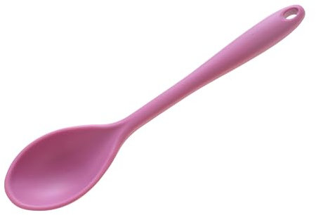 Wiltshire Silicone Serving Spoon, Cooking Spoon, Heat-Resistant Utensil, Non-Stick, Non-Scratch, Studio Pink, 27x6.2x2.5cm