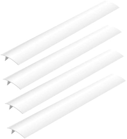 jojofuny 4pcs Stove Protective Cover Cat Food Stove Gap Filler Stove Counter Gap Filler Washing Machine Gap Cover Silicone Tape Kitchen Stove Gap Covers Furnace Cover White Seal