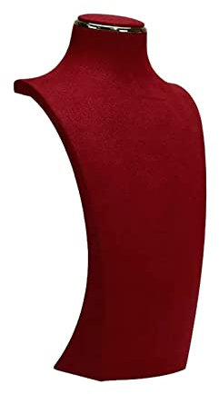 Schmuckständer Schmuckhalter Rote Schmuck-Büsten-Halsketten-Ketten-Display-Büstenständer-Turm-Rack-Halsketten-Display-Halsketten-Mannequin for Zuhause und Schlafzimmer Schmuckaufbewahrung(S)