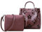 2XK-NOV Beuteltasche Damen Leder Handtasche Groß Handbags for Women Taschenset Crossbody Umhängetasche Abnehmbarer Schultergurt Damentaschen (Rosa lila)