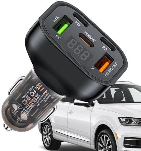 Car Charger Adapter Fast Charging, USB Car Charger Fast Charge, USB-C Car Charger For And, Quick Charge Car Adapter, Fast Charging Car Charger With Multiple Ports