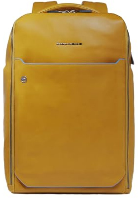 PIQUADRO – Zaino - Porta PC 14 - Blue Square – In Pelle – Unisex