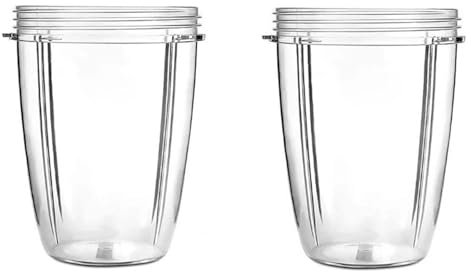 CINDTRGA Tazas de 24Oz Accesorios compatibles con Nutribullet, Piezas de Repuesto for batidora exprimidora, 600W, 900W (Paquete de 2)