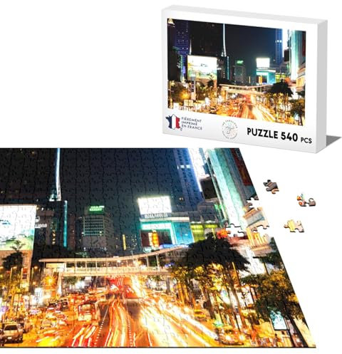 Klassisches Puzzle 540 Teile Metropole de Night Light Traffic