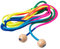 Corda per saltare regolabile con manico in legno, corda per saltare per bambini, 500 cm, corda regolabile per saltare fitness