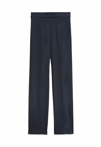 Marks & Spencer Jersey-Hose Mit Geradem Bein Und Stretch Damen Dunkles Marineblau UK 14 (EU 42)