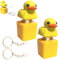 Duck Fidget Toy,Duck Keyring,2 Pcs Duck Keyring,Duck Keychain Keyring Fidget Toy Duck Keyboard Duckies Keychain for Attention And Calm