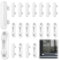 20 Pcs Window Drainage Cover Weep Hole Covers Plastic Water Caps Sill Drainage Decorative Covers Window Drain Caps White ABS Bright uPVC Double Glazing Caps Replacement for Windows Accessories