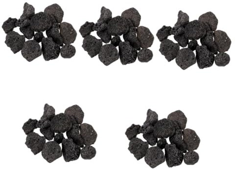 BESTonZON 5 Packungen Vulkangestein Landschaftsbaupflanzen Vulkangestein Für Pflanzgefäße Aquarium Dekorationen Aquarium Felsen Natürlicher Vulkangestein Für Aquarien Topf Lavastein