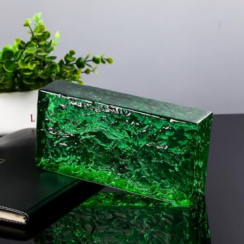 Mixtric Briques De Verre Décoration Murale Briques De Verre Rectangulaires Pleines Utilisées comme Cloisons Ou Murs D'accent,10,5PCS