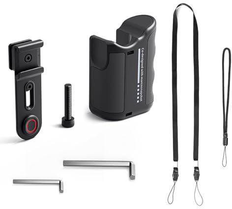 ABS Plastic Camera Grip with Shutter Button Street Photography Handle Camera Extension Bracket for Ace Pro 2 for DJI Action 5 Pro for GoPro Hero 13