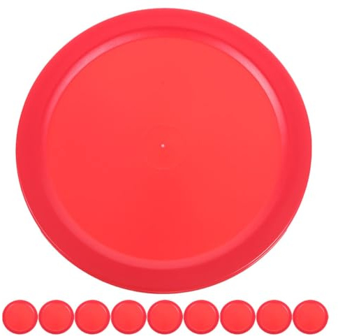 FUNOMOCYA 10 Stück Teiliges Tisch Eishockey Pucks Robuste Airhockey Ersatzpucks für Tischspiele Langlebig für Heim Freizeitspaß mit Freunden und Familie