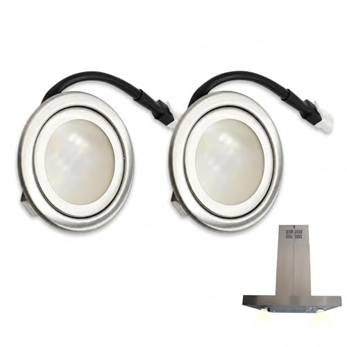 CHEFZOCO Lámpara Led para Campanas Teka, Códigos originales 89220139 81455067 61836047 99993157, Modelo CNL3 2002, CNL6400INOX, CNL9610INOX, Diámetro 67 mm, 1,5W 220V, 2 Unidades