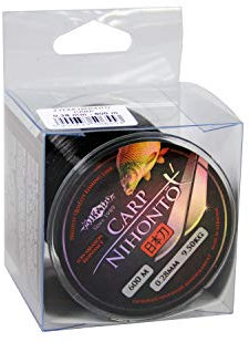600 m NIHONTO CARP nero opaco monofilo molto liscio lenza da pesca per carpa corda da pesca disponibile da Ø 0,22 a 0,40 mm (diametro 0,28 mm/portata 9,50 kg)