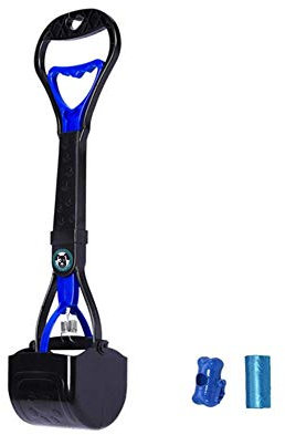 Pelle à déjections pour Animal Domestique, 45 cm de Long avec poignée pour déjections en extérieur/intérieur pour Chats et Chiens