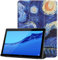SATURCASE Case for Huawei MediaPad T5 10.1, Beautiful PU Leather Flip Foldable Folio Stand Slim Light Weight Protective Tablet Cover (KN-9)