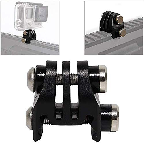 Gexgune G0Pro Zubehör 20mm Picatinny Gun Rail Mount Airsoft Gun Adapter Kit für G0Pro Action Shot Gun Jagd Gewehr Kamera Halterung (2 Farben optional)
