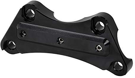 XMMT Black Motorcycle Handlebar Clamp 1 Handlebar Risers Top Clamp for Harley Touring Models 1997-2023