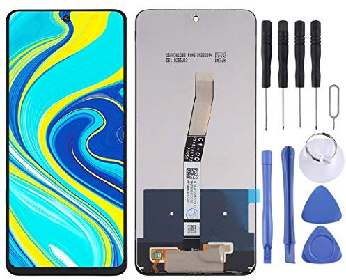 DINGJIA Excelente Pantalla LCD y digitalizador Asamblea Completa for Xiaomi redmi Nota 9S / redmi Nota 9 Pro (Negro) (Color : Black)