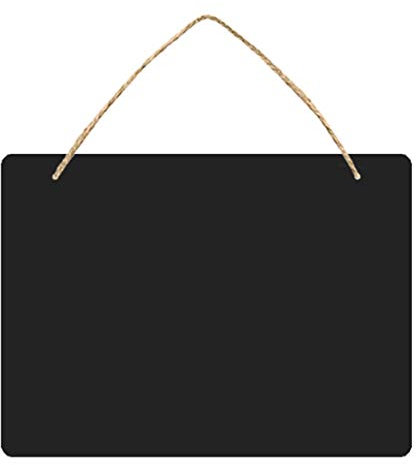 S-TROUBLE Panneau de Tableau Suspendu, Panneau de Message effaçable Double Face, Petits Panneaux de Tableau Liquide Suspendus avec Ficelle de Suspension pour Mariage, Bar, café, Restaurant