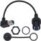 Duttek USB B Flush Mount Cable, Flush Dash Panel Mount Cable USB B 3.0 Male to USB B 3.0 Female Extension Cord Panel Mount USB Cable B to B 30cm/12 inch