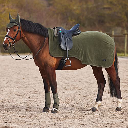 Horze Marquess Fleece-Ausreitdecke, Grün, 155