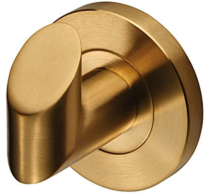Carlisle Brass LX03SPVD DELEAU Stainless Steel Robe Hook G316, Satin Brass