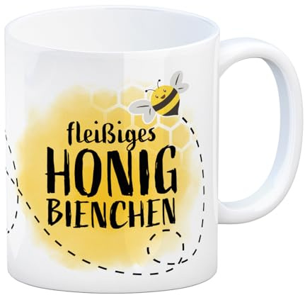 Fleißiges Honigbienchen - Kaffeebecher mit süßer schwirrender Biene