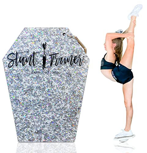 Stunt Trainer Cheer Ständer für Cheerleading Flyer Balance und Stunting Cheerleader Trainingsbrett Ausrüstung für Flexibilität Rumpfkraft und Konditionierung, Grau