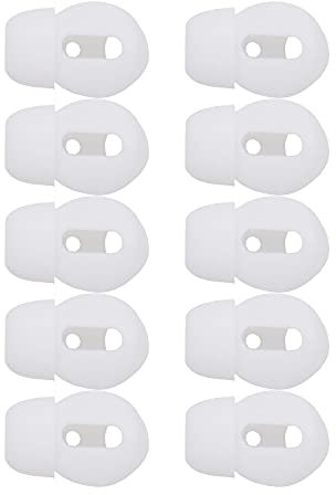 Yutoner 5 Paar AirPods-Ohrstöpsel, rutschfest, Silikon, kompatibel mit Apple AirPods 2 & AirPods oder EarPods-【Passt nicht in die Ladehülle】 (weiß)