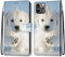 nancencen Kompatibel mit iPhone 11 Pro (5.8) Handyhülle, PU Leder Flip Cover Wallet Hülle (Anti-Fall) Anwendbar iPhone 11 Pro (5.8) - Weißer Welpe