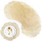 Platzsets Gold Abwaschbar Rund 6er Set Tischsets PVC Rund Abwaschbar Platzdeckchen Hitzebeständig Schmutzabweisend für Küche,Hochzeit,Party golden, 38cm