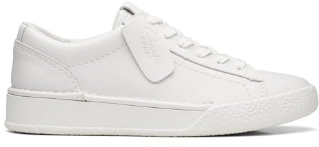 Clarks Craftcup Walk, Zapatillas Mujer, Piel Blanca, 35.5 EU