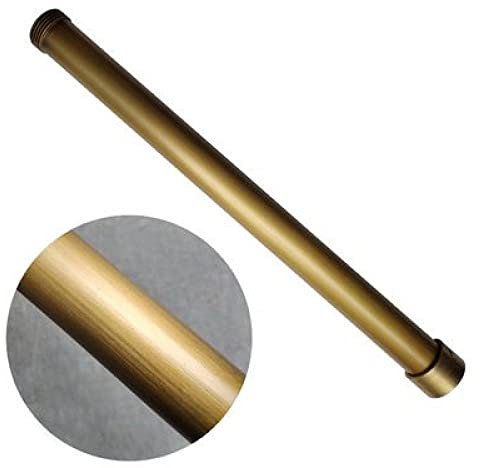 1pcs 3/4 Gold Rose Gold Weiß Schwarz Gebürstete Antike Farbe Messing Dusche Verlängerungsrohr Hebestange Verlängerungsrohr Schiebestange, Antik, 40cm