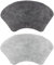 Allure Pack of 2 Curved Bath Mats 48 x 80cm – 100% Cotton Shower Mat, Supersoft, Absorbent, Washable (Charcoal & Dove Grey)