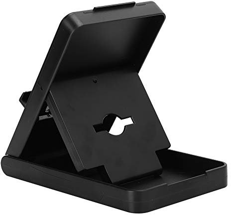 PUSOKEI Multi-Angle Game Console Play Stand for Host, Lightweight Foldable Non-Slip Adjustable Playstand for Console (Black)