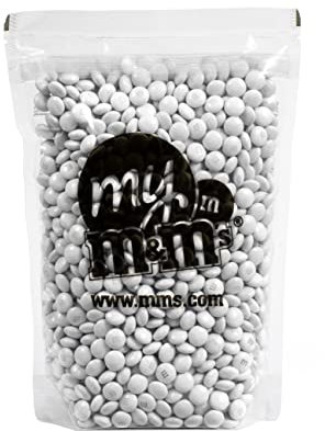 M&M'S mono couleur au chocolat au lait - Sachet vrac de 1,5kg de chocolats - Idée de DIY - Idéal pour mariage, fête d'anniversaire, buffet de bonbons, baptême, gender reveal (Nuage)
