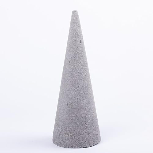 artplants.de Steckschaum Kegel ZOILA für Kunstblumen, grau, 32 cm, Ø 12 cm - Steckmasse Kegel