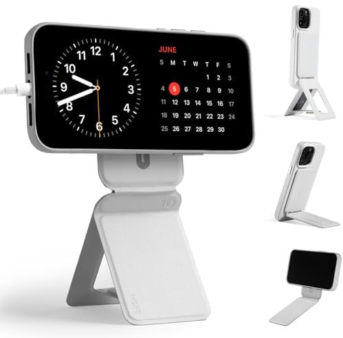 MOFT Phone Tripod Stand for iPhone 16/15/14/13/12, Angle Adjustment & Strong Magnetic Phone Stand, Foldable Selfie Stick Tripod, Perfect for Travel,Photography&Vlogging, Misty Cove