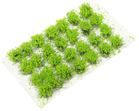 Supvox 1 Schachtel Blütenhaufen-Modell Miniatur Pflanzen Static Grass Tufts War World Grasbüschel Wargaming Modell Bäume Miniatur Modell Bäume Architektur Bäume Haushalt Harz Dekorationen