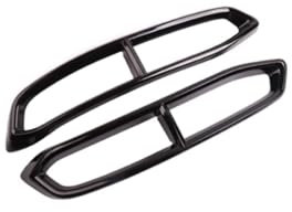Endrohrabdeckung Auspuffblende Für Audi A6 C8 2019 2020 2021 2022,Schalldämpfer Auspuffrohrabdeckung Trim Car Styling Externes ZubehöR,B-Shape A-Black