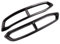 Endrohrabdeckung Auspuffblende Für Audi A6 C8 2019 2020 2021 2022,Schalldämpfer Auspuffrohrabdeckung Trim Car Styling Externes ZubehöR,B-Shape A-Black