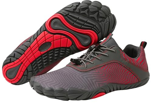 Freiluftkind Overland Chaussures Pieds Nus Hiver (Rouge/Taille EU 35) – la Chaussure Pieds Nus Parfaite pour Ton Aventure – Chaussure Pied Nu Hiver – Chaussure Barefoot Hiver