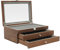 innytund Fountain Pen Display Case 34 Slots Wooden Pen Organizer Box