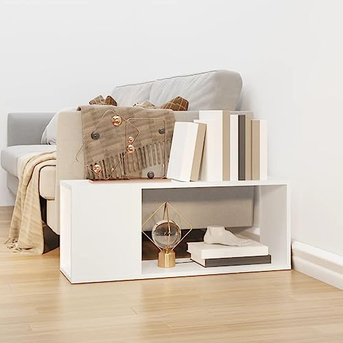 Mengtu TV-Schrank Fernsehtisch Fernsehschrank TV Möbel TV-Lowboard TV-Board TV-Regal für Fernseher für Schlafzimmer Wohnzimmer Weiß 80x24x32 cm Holzwerkstoff
