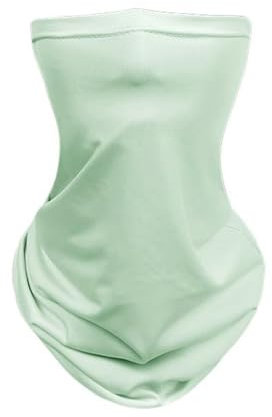 GIBZ Schnell trocknend Schlauchschal Damen Bandana mit Ohrschlaufen Multifunktionstuch Sommer Draussen Schal Halstuch Wandern Herren Motorrad Gesichtsmaske Laufen Grün