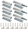 6 PCS Push to Open Door Catches, Portability Magnetic Door Catch, Push Latch Magnetic Catches for Cupboards Easy to Assemble, Magnetic Soft Close Dampers for Kitchen Bedroom Dressing Room